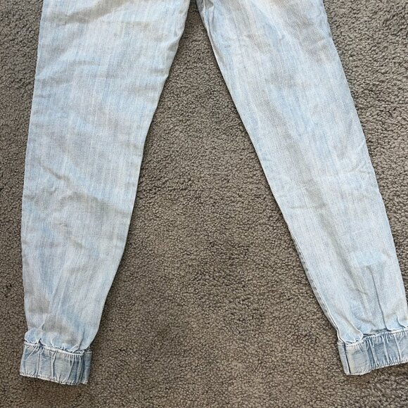 Y2K A&F ABERCROMBIE & FITCH 100% COTTON DENIM DRAWSTRING JOGGERS - EUC - MEDIUM - Picture 7 of 10
